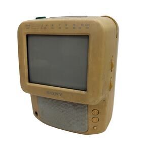 Sony Color Watchman FDT-5BX5 Portable TV AM/FM Radio For Parts/Repair